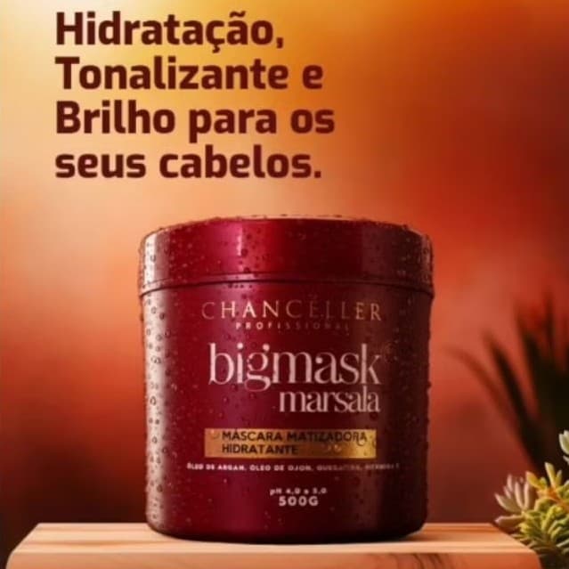 Mascara matizadora MARSALA Moments Paris sem amonia, linha profissional com alta pigmentação cabelo vermelho marsalla