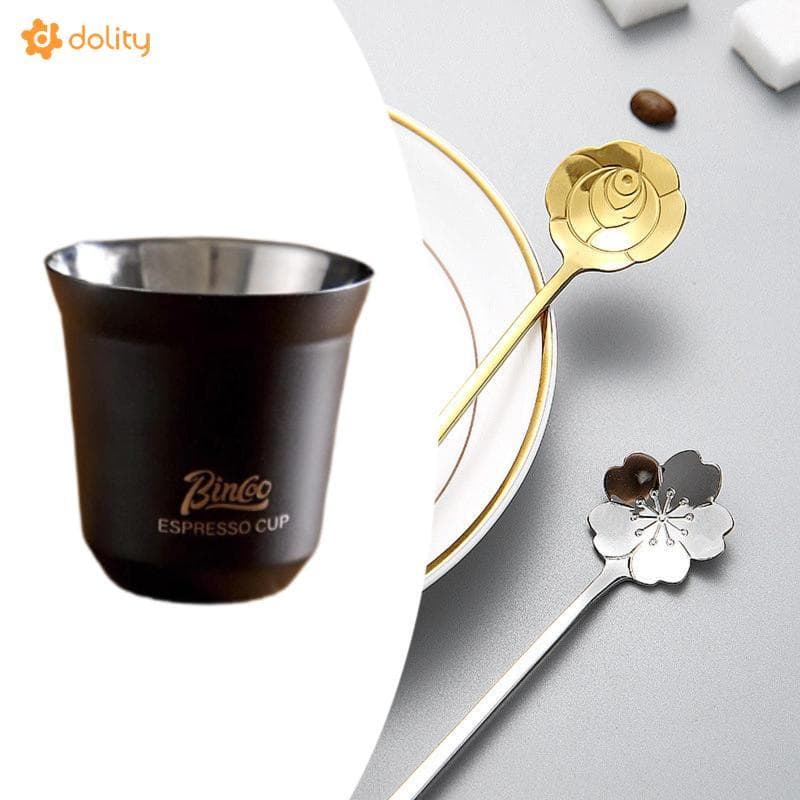 [Acituna] Copo De Café Expresso Em Aço Inoxidável , Acessórios Fácil De Limpar Medição De Demitasse De Metal Para Festa