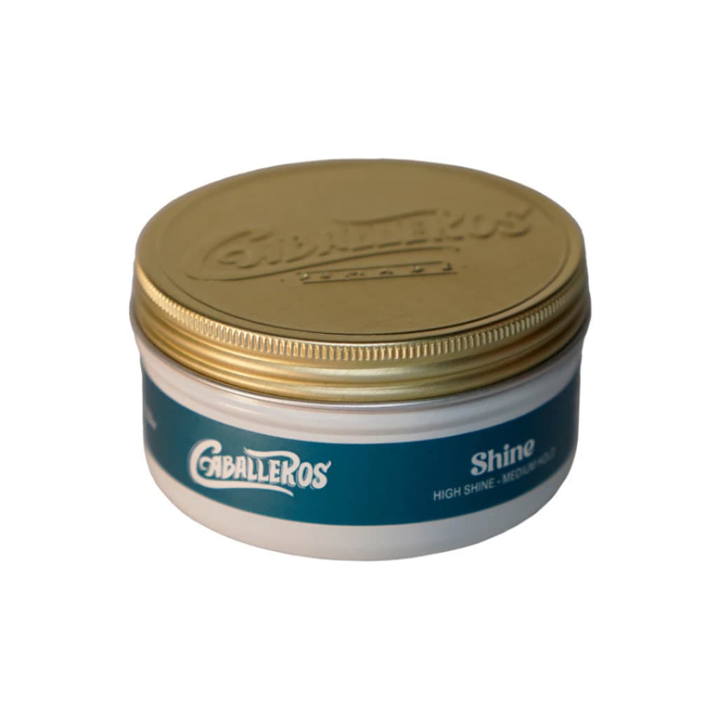 Shine Pomade - Efeito Brilho - Water Based - Fixação Moderada 50g Caballeros