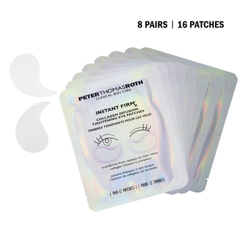 Peter Thomas Roth Instant FIRMx Collagen Infusion Patches Firmadores para Olhos (8 Pares), Máscara de Colágeno que Muda