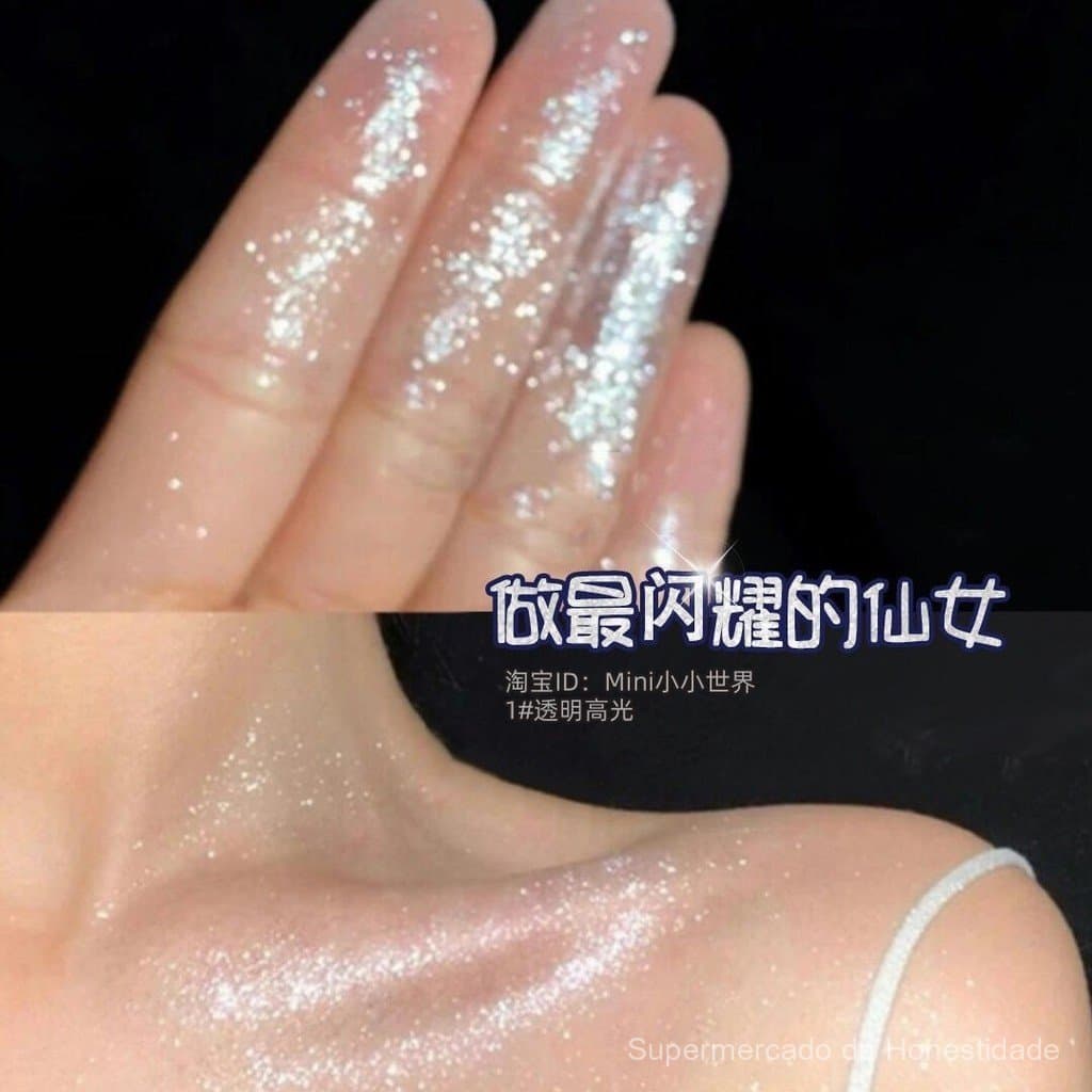 Pó Iluminador Mágico Cintilante para Noivas, Pó Iluminador para Casamentos, Pó de Glitter para o Corpo, Pó Cintilante pa