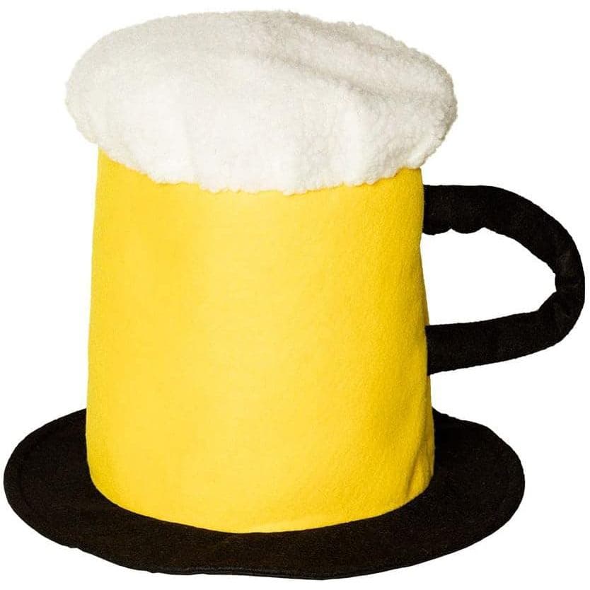 Chapéu de Pelúcia Boland 98996 em Forma de Caneca de Cerveja com Alça para Fantasia de Festival Folclórico, Festa Temáti