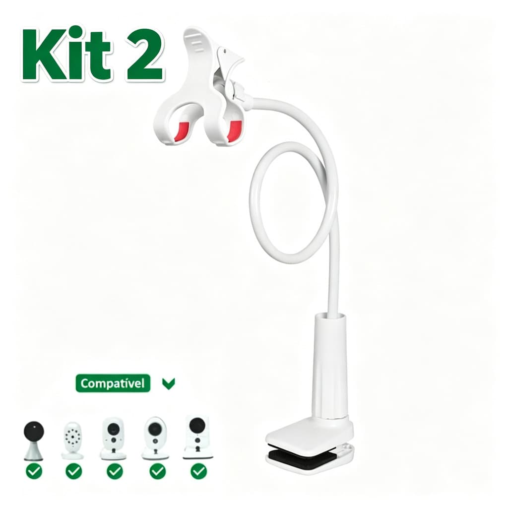 Suporte para prender câmera babá eletrônica Universal Compatível com Bay Monitor, TakTark