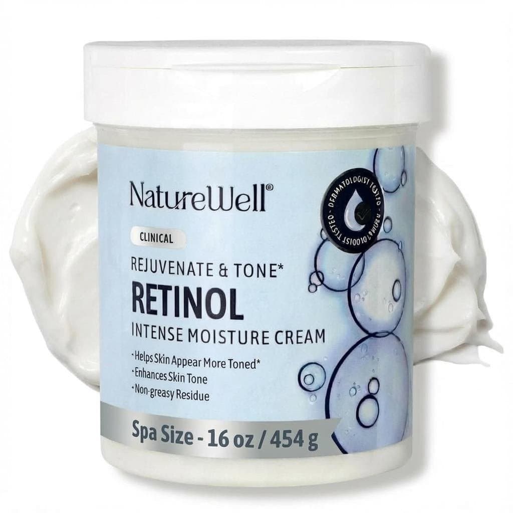 NATUREWELL Clinical Retinol Hidratante Intenso para Rosto e Corpo – Antienvelhecimento, Firmador para Rugas, Linhas Fina