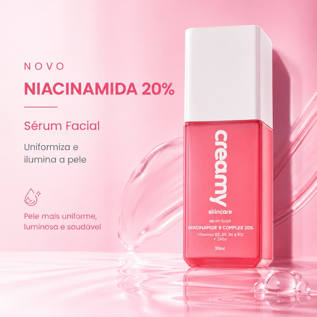Creamy Gel 7% AHA Ácido Mandélico para Pele Saudável e Sem Acne