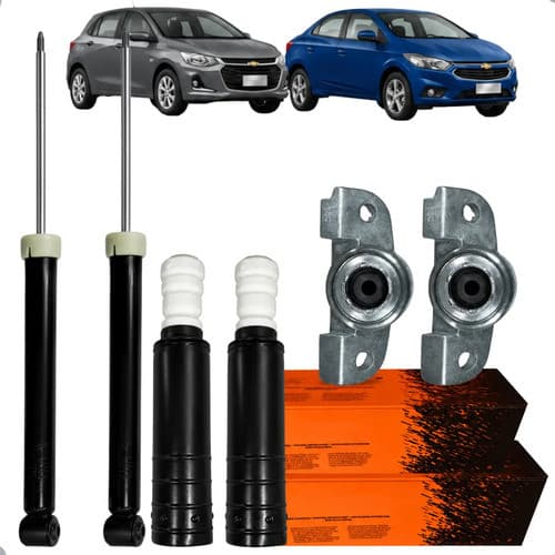 Par Amortecedor Traseiro Cofap Batente Coxim Onix Prisma Sonic Cobalt Joy