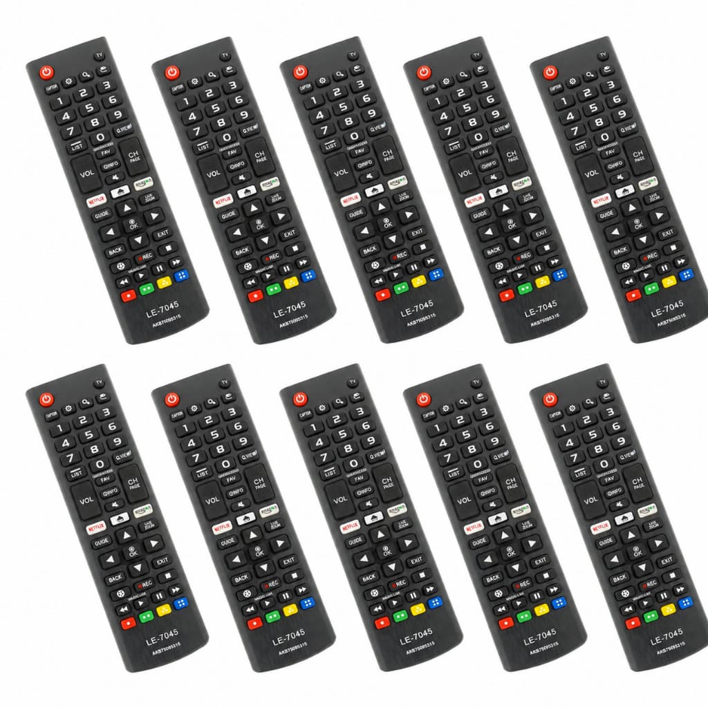 Kit 10 Controles Remotos Compatível LG Smart TV  FBG-8035 LE-7045 SKY 8035