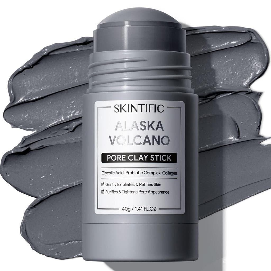 TIFICDeepPoreheadRemoverFaceMaskStick, Máscara de Argila com Argila Vulcânica do Alasca, Esfoliação Suave, Suavizante, N
