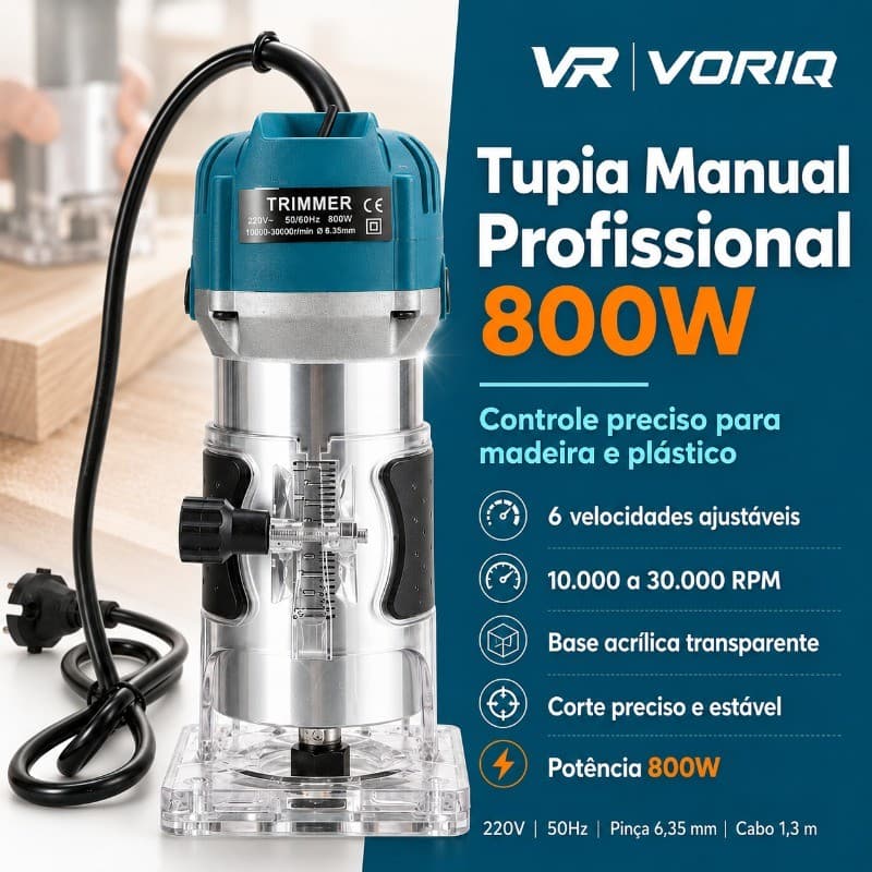 Kit Tupia Manual Laminadora 800W Bivolt - Profissional