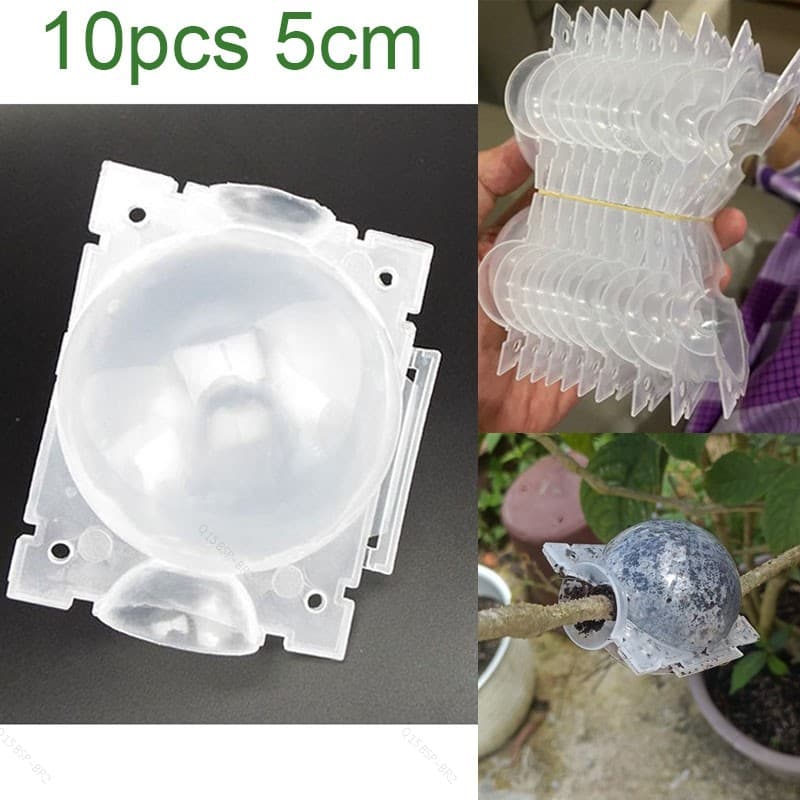 10 Pçs Planta Árvore Enraizamento Bola 5cm Caixa Raider De Plástico Flor Enxertia BR15B2