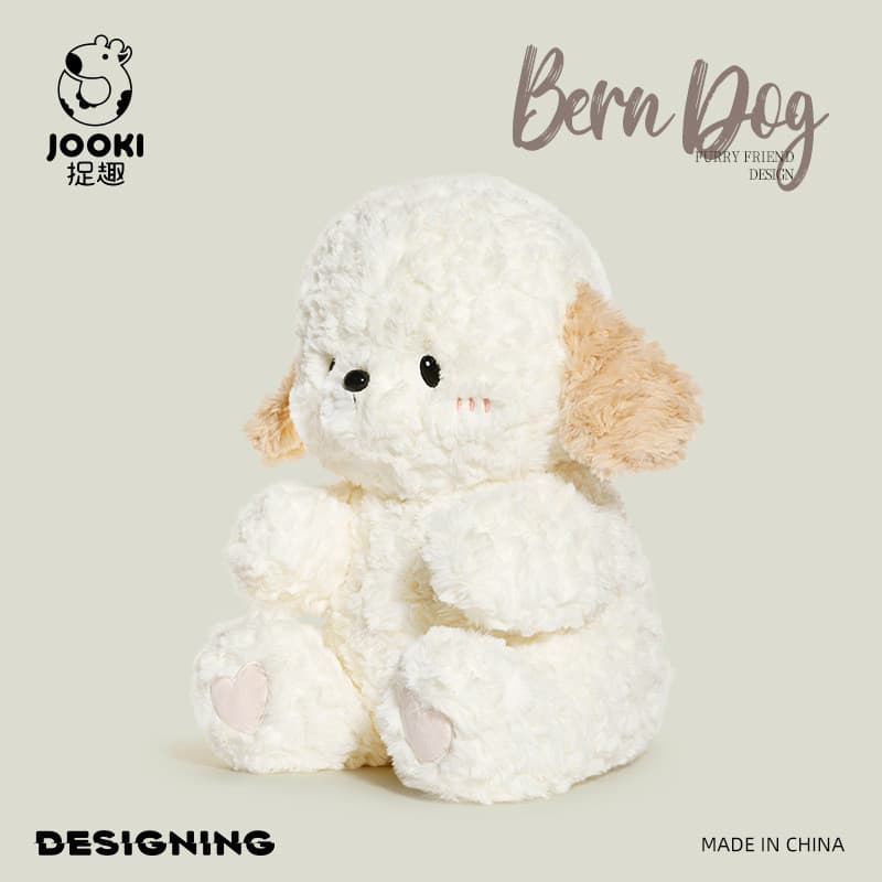 VOLLUNN Berni Filhote de Cachorro Brinquedo de Pelúcia Boneca Fofa Travesseiro de Dormir Menina Boneca Presente de Anive