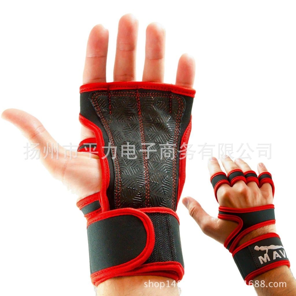 Luvas de Silicone para Fitness Direto da Fábrica, Unissex, Antiderrapantes, Resistentes ao Desgaste, Meio Dedo, para Lev