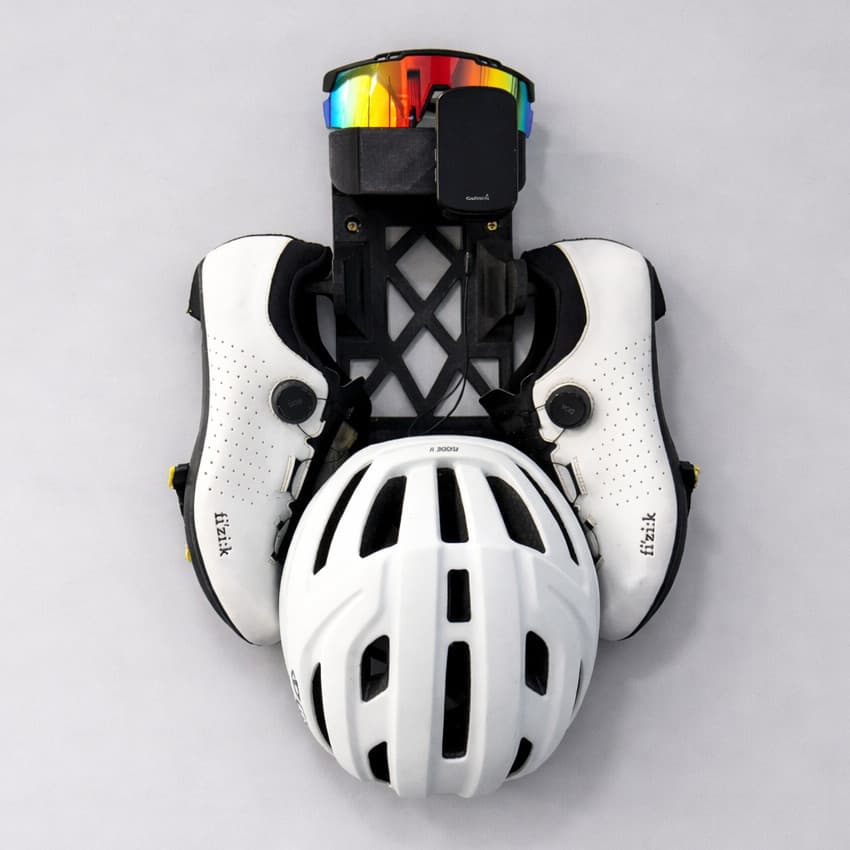Suporte para Sapatilha, Capacete, Óculos e GPS Garmin IGPSports e Similares | Ciclismo Bike l Parede l Organização