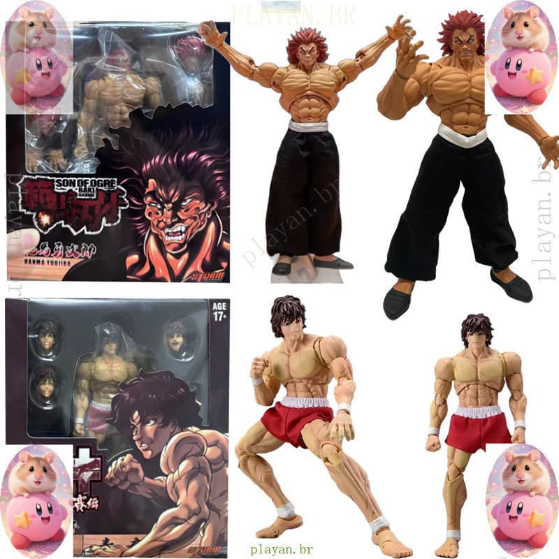 Figura de Ação ST em Escala 1/12, Brinquedos Baki o Lutador, Modelo Colecionável de Tempest Yujiro Hanma, Presentes