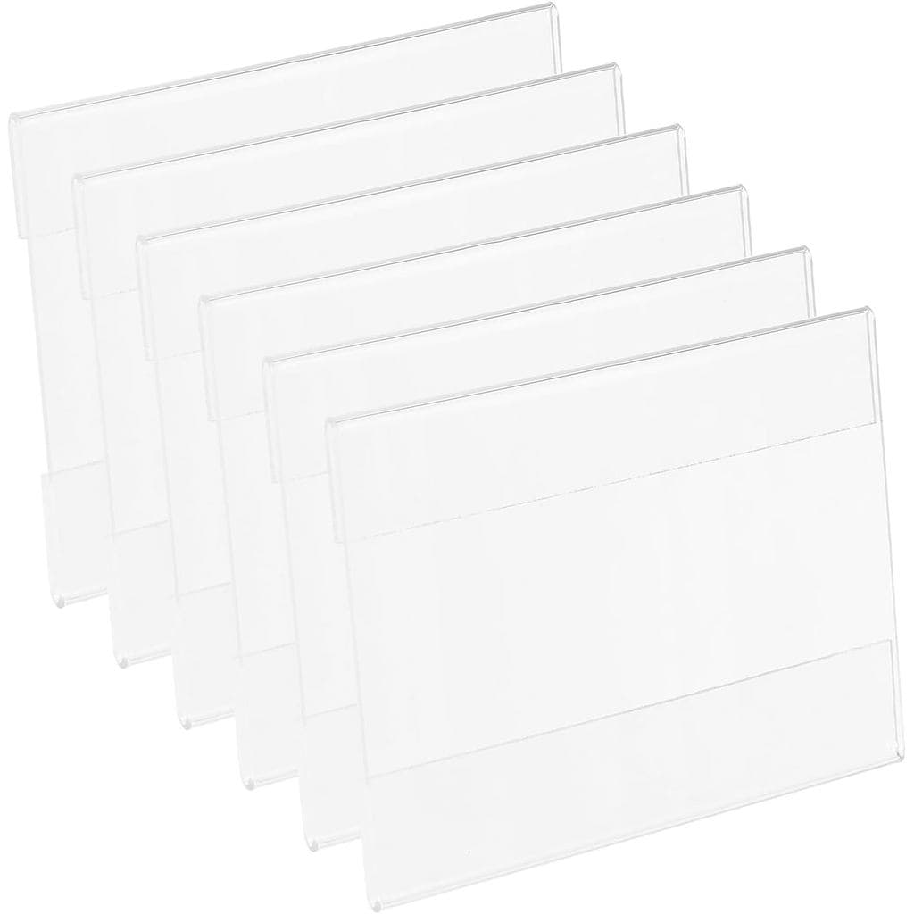 Suporte de Parede para Placas de Acrílico PATIKIL 3x4, 6 Peças de Moldura para Exibição de Anúncios com Fita Adesiva par