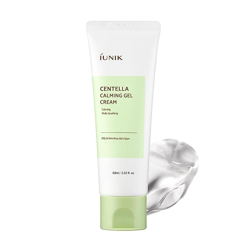 IUNIK Centella Calming Gel Cream – Hidratante em Gel Leve e Não Comedogênico com Centella e Tea Tree para Alívio e Cuida
