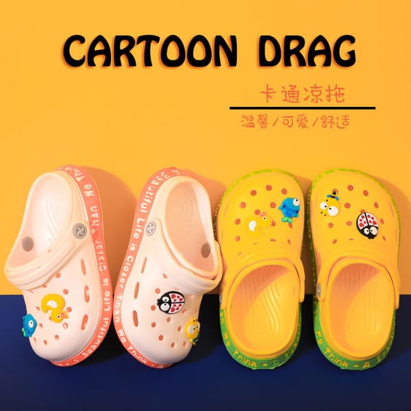 | slippers | ☟EVA Animal crianças buraco sapatos meninas bonito dos desenhos animados sandálias ao ar livre chinelos peq