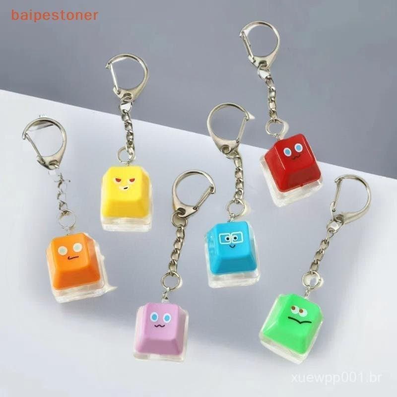 [baipestoner] 2/3 PCS Fidget Dpression Teclado Botão Chaveiro Bolsa Pingente Brinquedo De Alívio Do Estresse Antiestress
