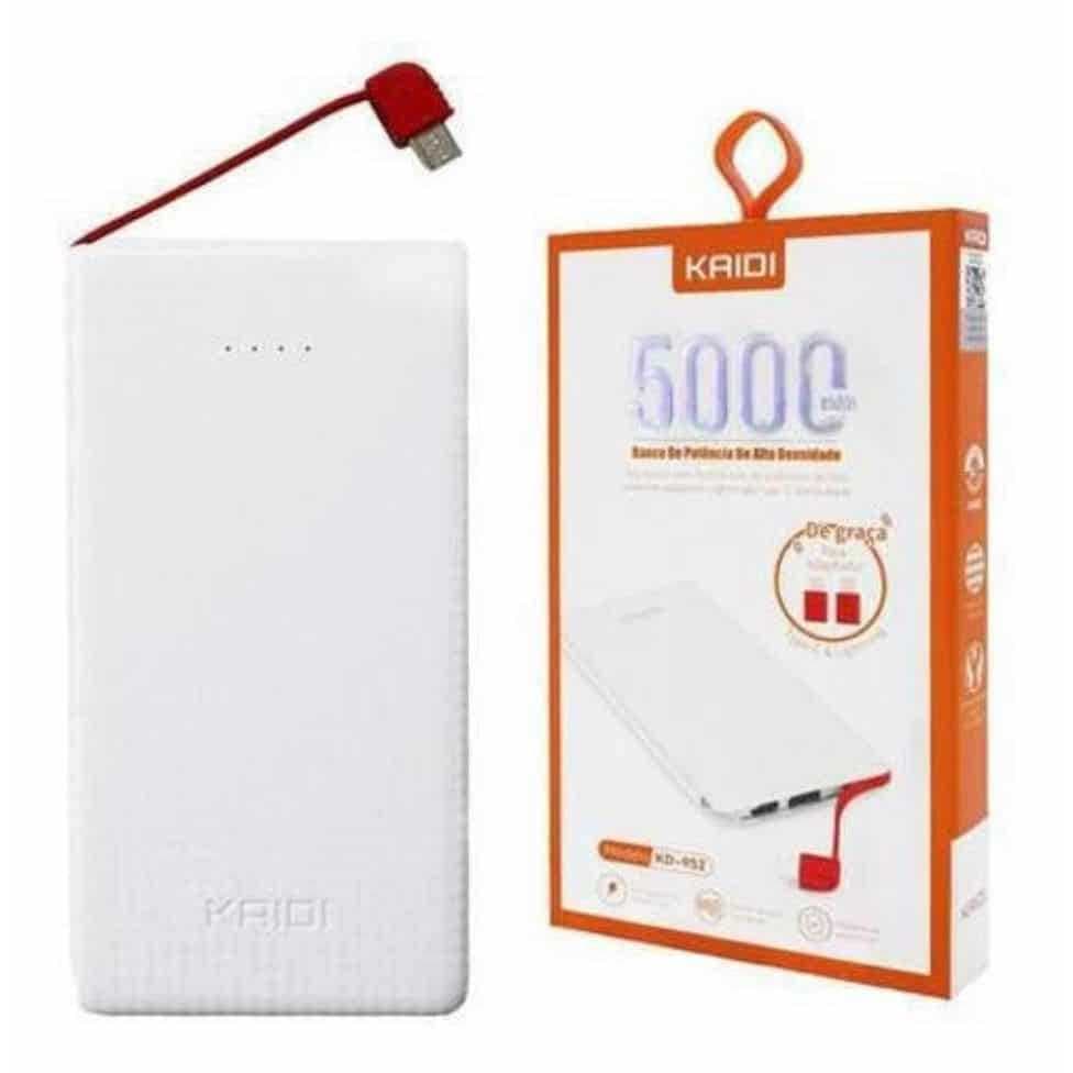 Power Bank Carregador Portatil 5000 Mah Kaidi Kd-952
