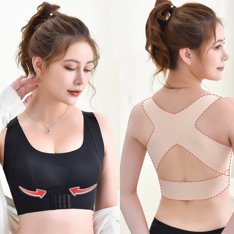 Sutiã de Correção Postural Feminino Balette com Abertura Frontal/Push-Up 4TLF