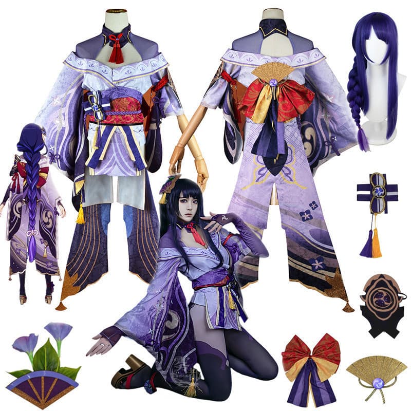 Fantasia de Cosplay de Personagem Feminina, Vestido com Peruca, Traje para Festa de Halloween 
   1PR9