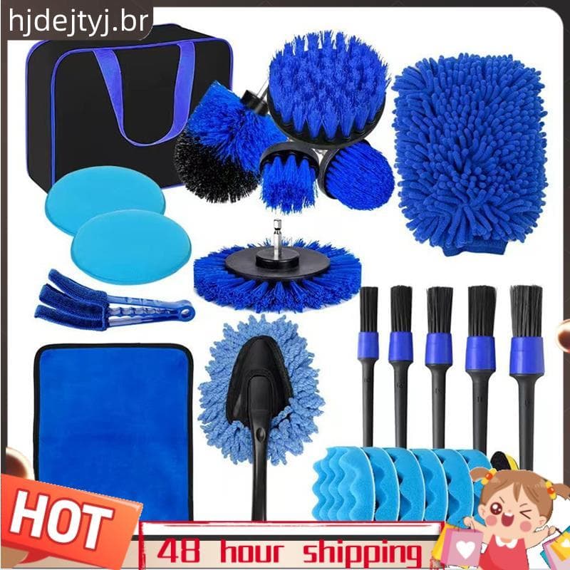 Conjunto Elétrico De 24 Peças , Escova Elétrica Para Lavagem De Carro , Polidor Kit De Limpeza De Cozinha , Acessório