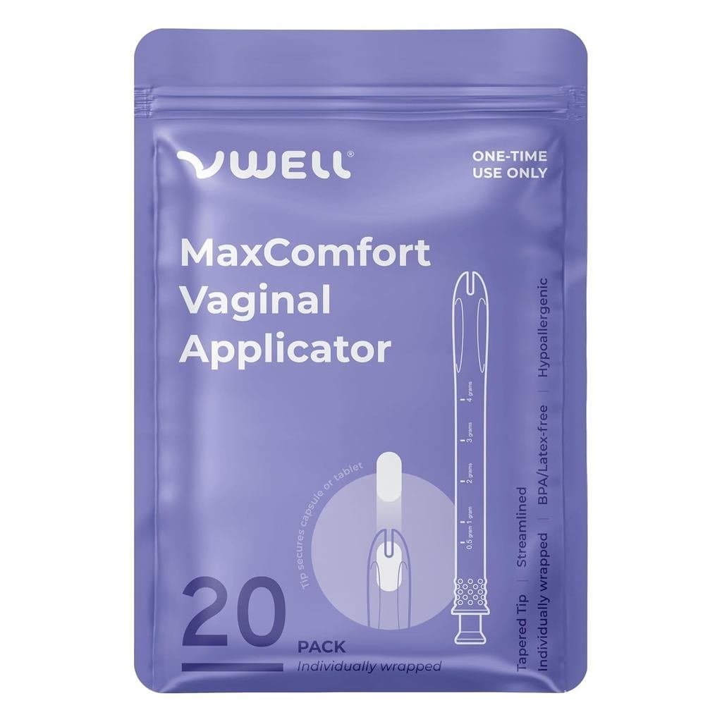 Aplicador Retal Cônico VWELL MaxComfort Compatível com a Maioria das Cápsulas, Comprimidos, Pílulas, Géis e Cremes Presc