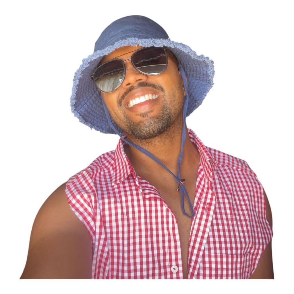 Chapéu Bucket Hat Algodão Jeans Com Cordão Regulável E Aba Desfiada Streetwear Lavável Verão Tendencia Unissex Verão