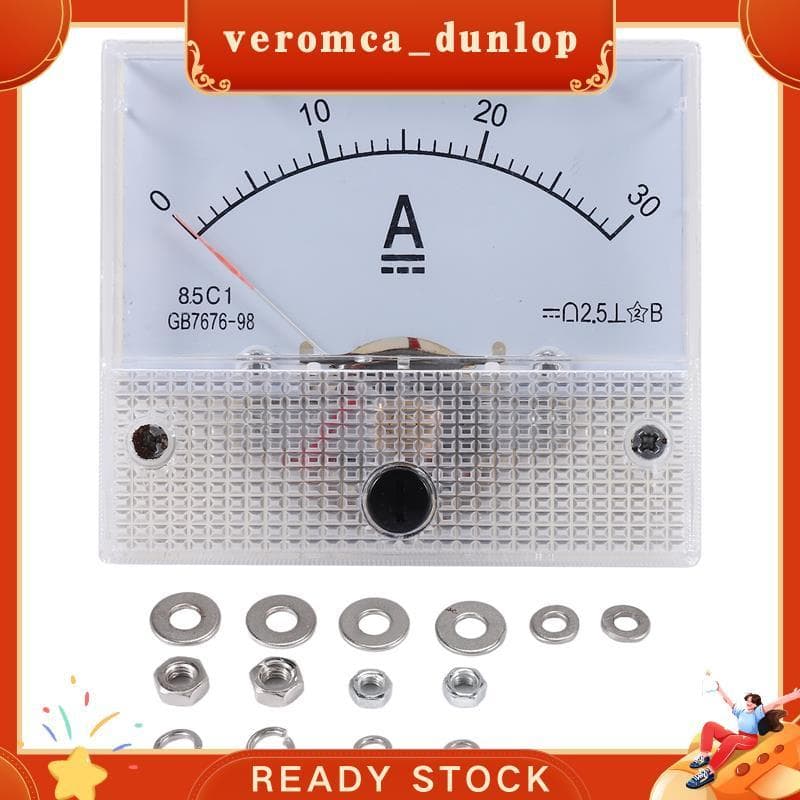 85C1-A Dc Analógico Ampere Medidor Painel 30A Amp Amperímetros Mecânicos De Corrente