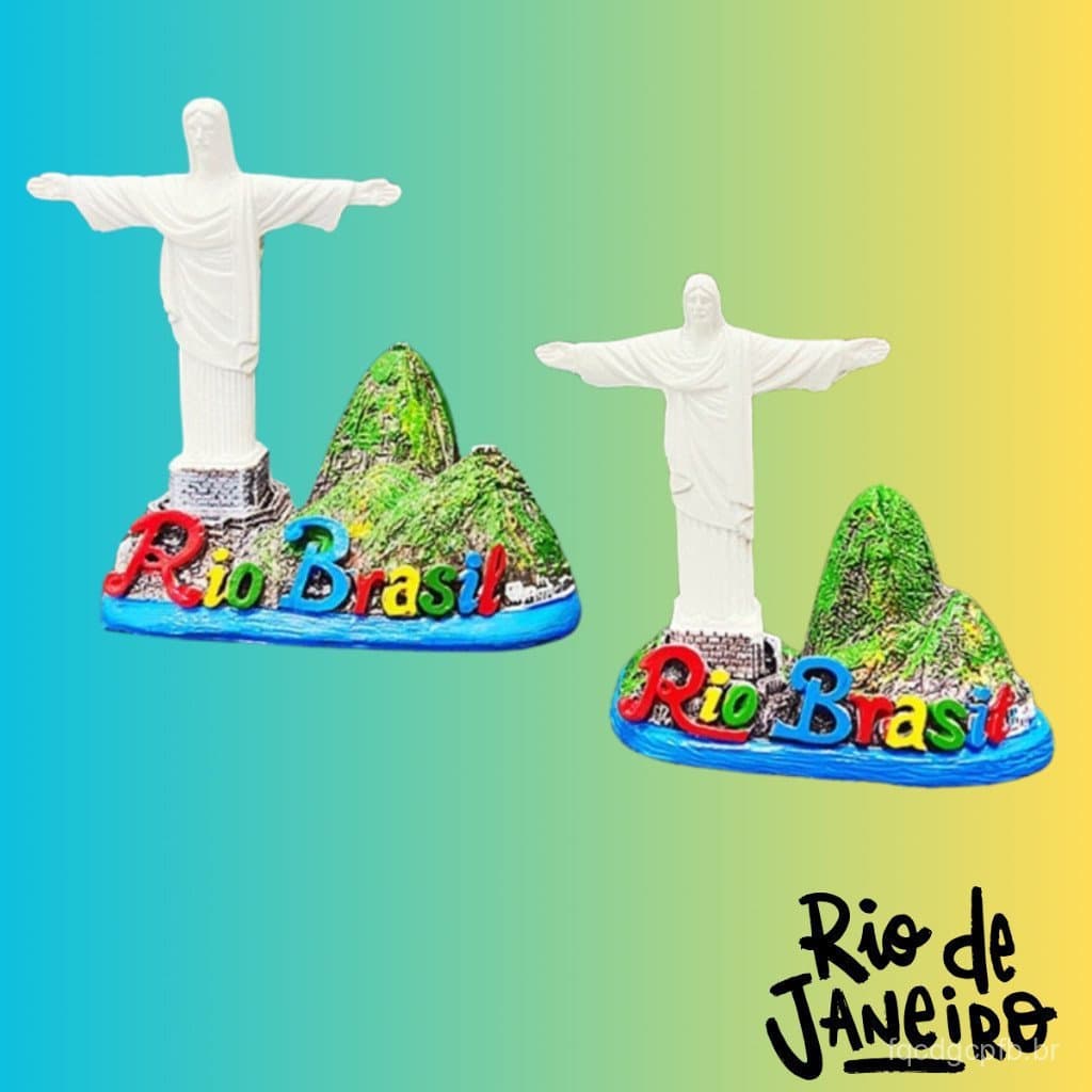 Mini Cristo Redentor com Pão de açúcar Enfeite Cristo Lembrancinhas Estatua do Cristo Rio de janeiro