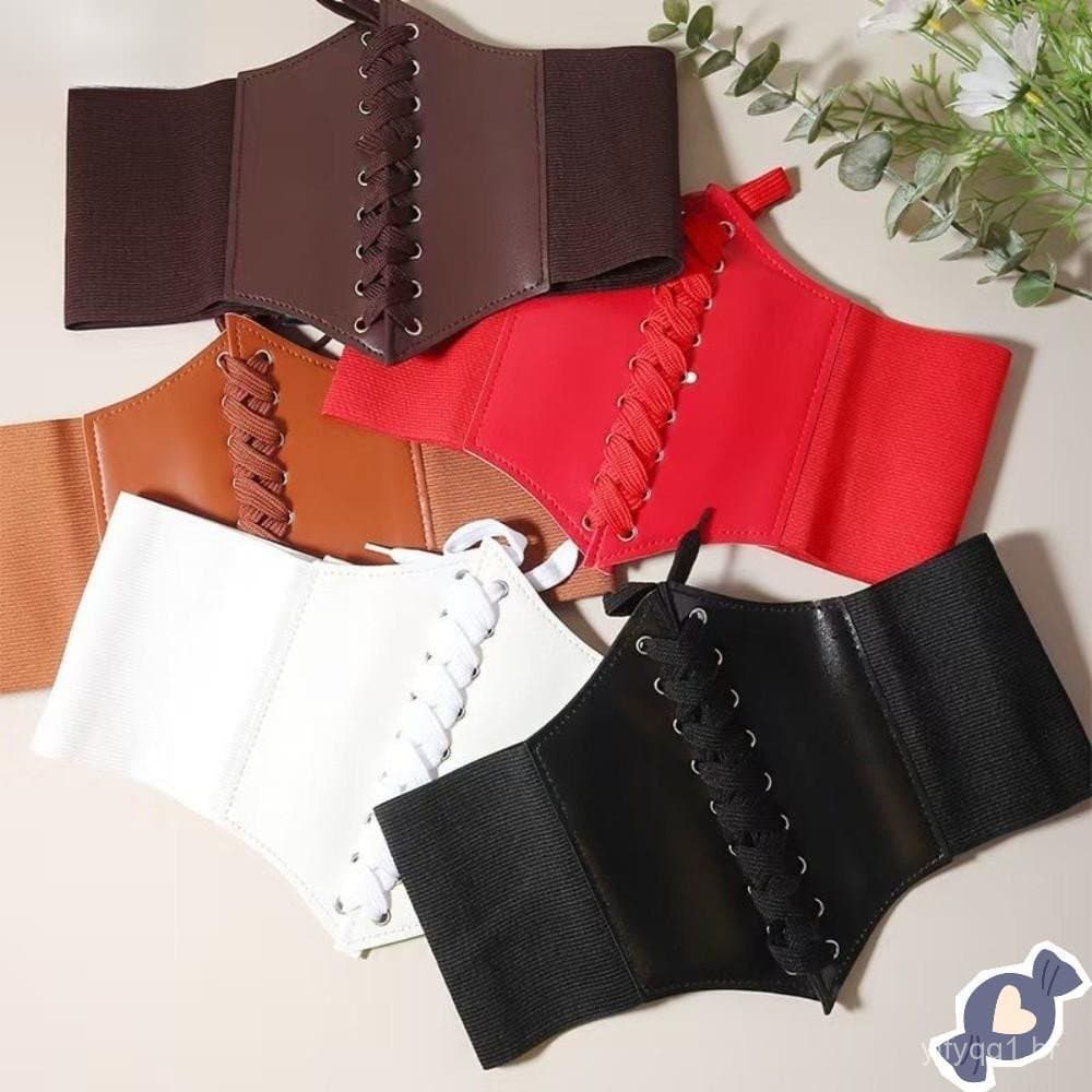 Cinto de cintura, cinto decorativo, projetado com material elástico largo, possui efeito modelador, apenas para uso exte