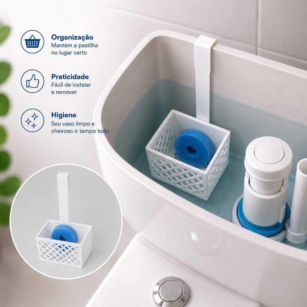 Suporte Bloco Sanitário Caixa Acoplada Pastilha Regulável