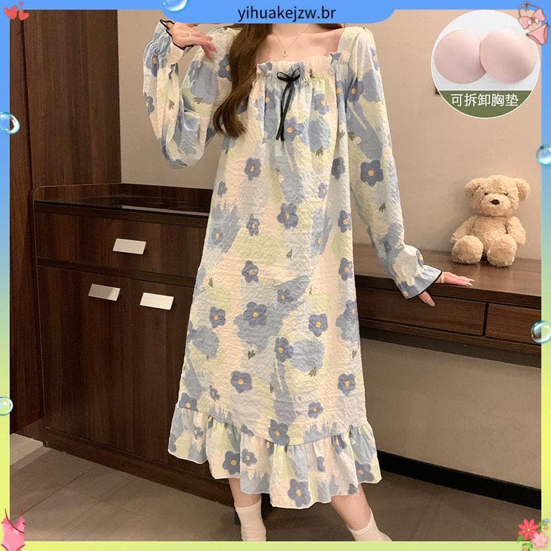 Sling Nightdress feminino verão sem mangas 2024 novo estilo influenciador ins de alto valor princesa doce puro desejo es