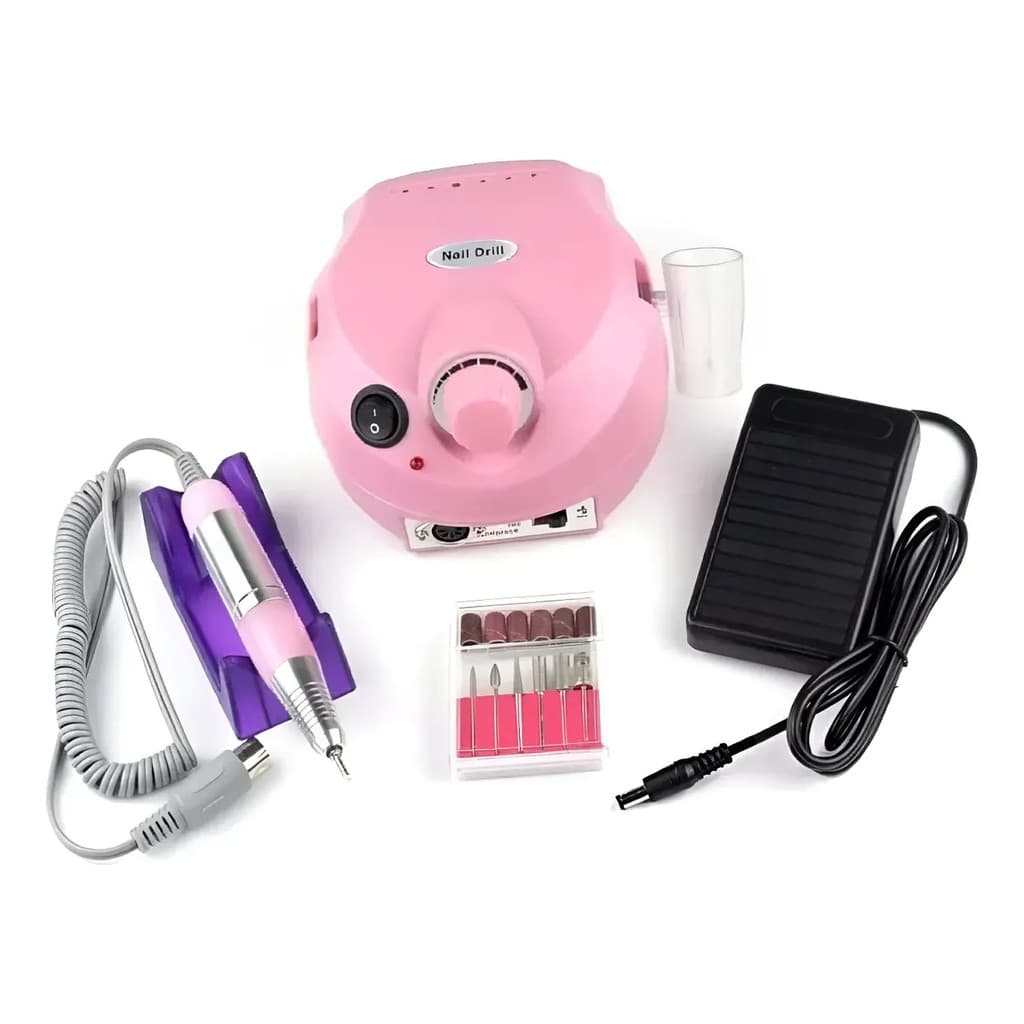 Lixa Elétrica Porquinho para Unhas de Gel 110v Brocas e Lixa