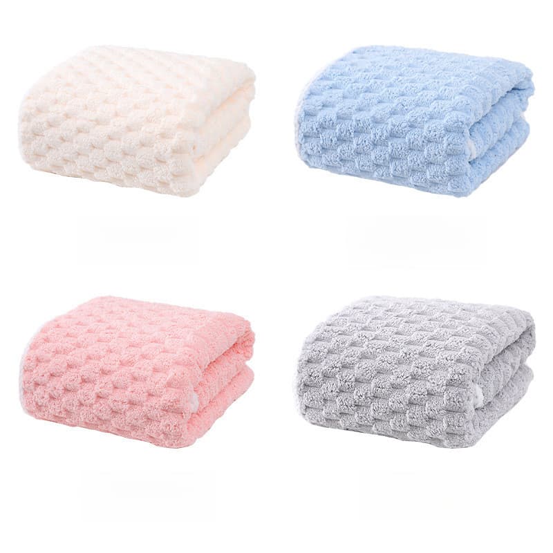 Toalha Toalha Toalha Toalha de Rosto Toalha de Banho Espessada Coral Fleece Absorve Água Macia Confortável Quente Não En