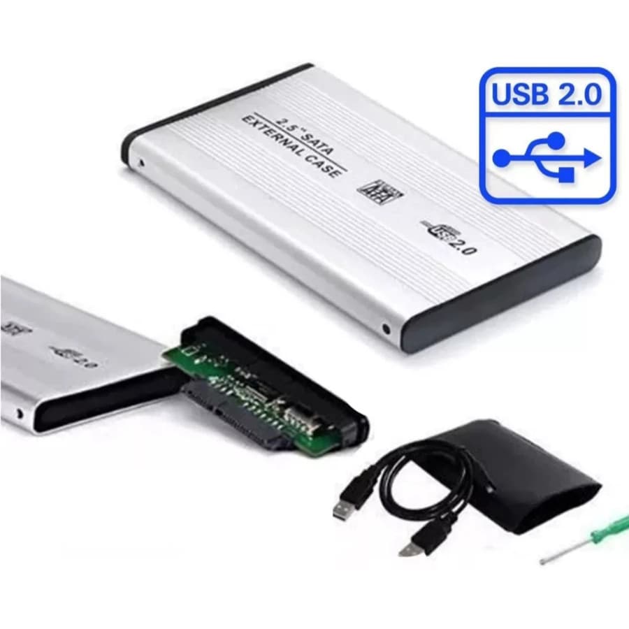 Gaveta Externa para HD 2.5 SATA com USB 3.0 Case Portátil para Notebook e Computador