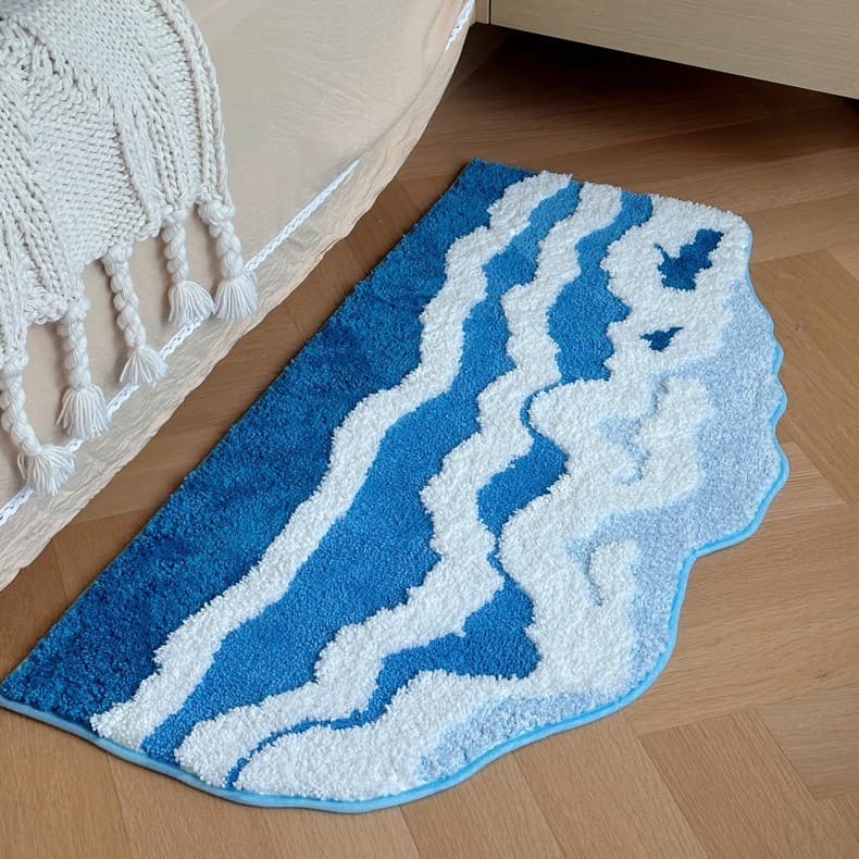 [Novo produto] Tapete Snow Mountain ins Tapete flocado em formato especial para sala de estar Tapete flocado dedicado la