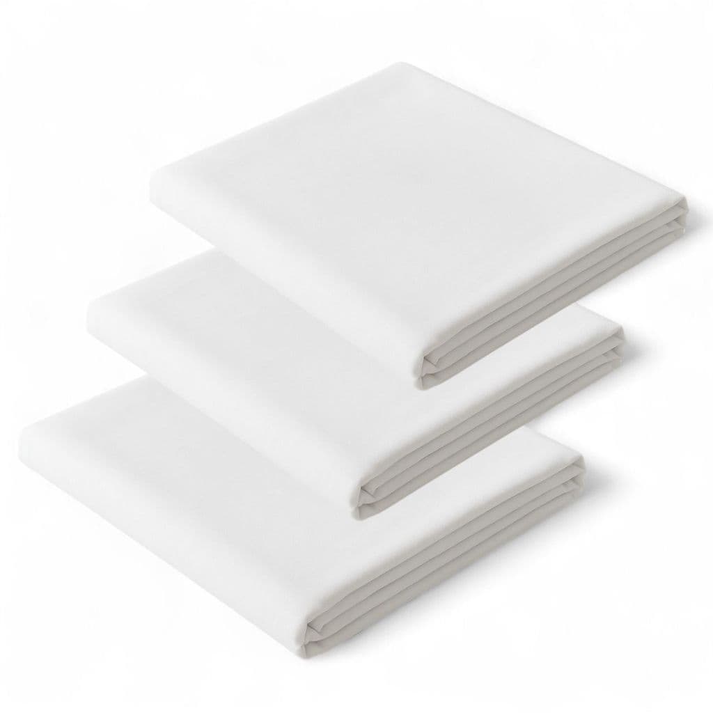 Kit 3 Lençois de Solteiro Branco CDP