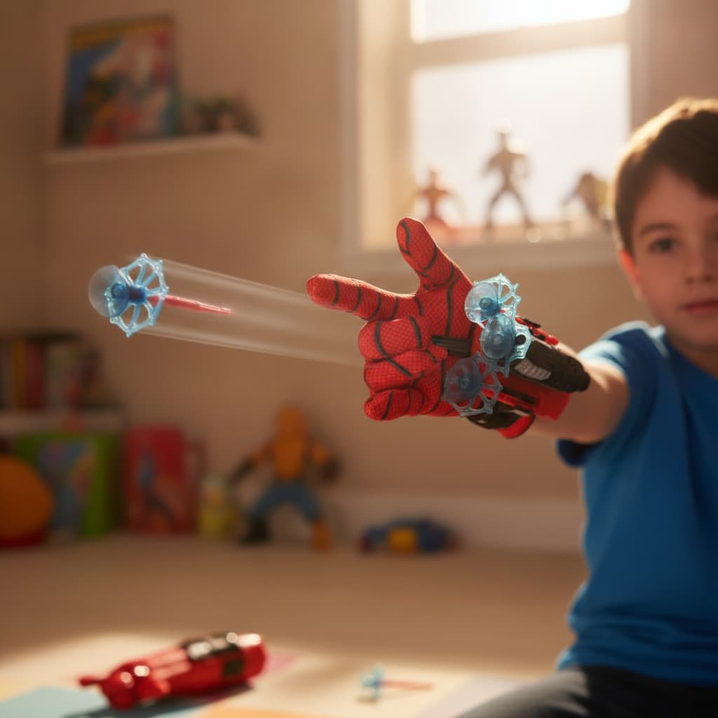 Luva Lança Teia Homem-Aranha - Modelo Profissional Garantia 90 Dias
