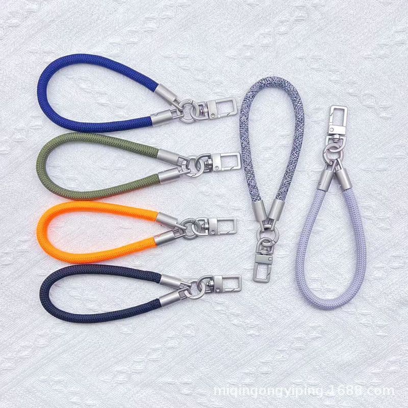 High-End titânio cor primária curto cordão do telefone móvel chaveiro ao ar livre Anti-perdido Multi-função câmera de co