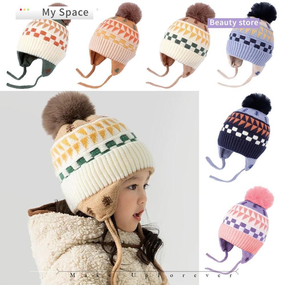 Chapéu De Proteção De Ouvido MY , Lã Macia  Quente Para Bebê , Gorros Infantis Bebês