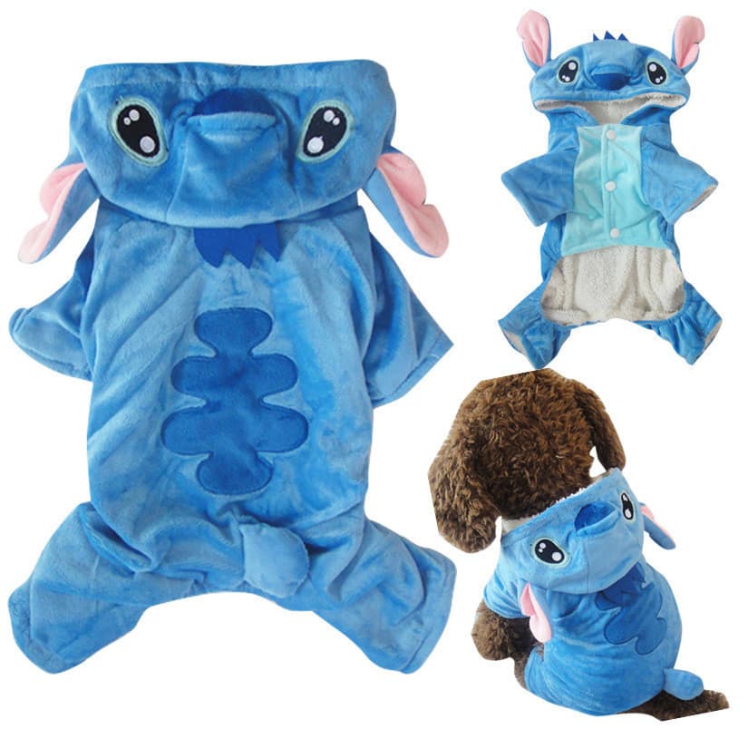 Disney dog pet clothes Interstellar baby Stitch four-legged clothes autumn and winter plus cotton dog jacket Teddy cloth
