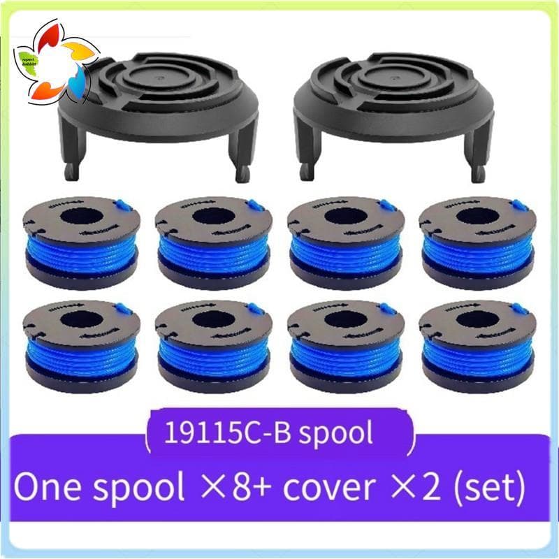 1 Conjunto Aparador 8 Carretel E 2 Tampas Para Porto Frete 19115C-B 20V Diâmetro Material Resistente Ao Desgaste