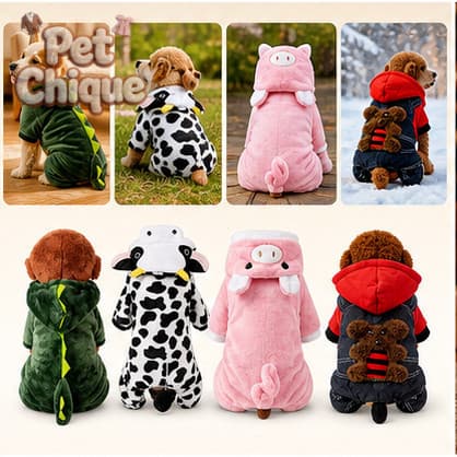 Pet Chique - Variedade para cães e gatos, roupas divertidas para animais de estimação, calor suave 2026 K66T