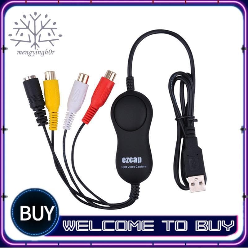 158 USB 2.0 Placa De Captura De Áudio E Vídeo AV S-Video Gravação De Analógica Para Player V8 Hi8 Filmadora Câmera Win/I