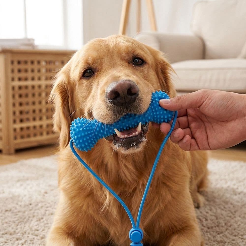 Vara De Dentição De Cachorro , Brinquedo De Limpeza De Dentes De Animais De Estimação Resistente À Mordida , Com Interat