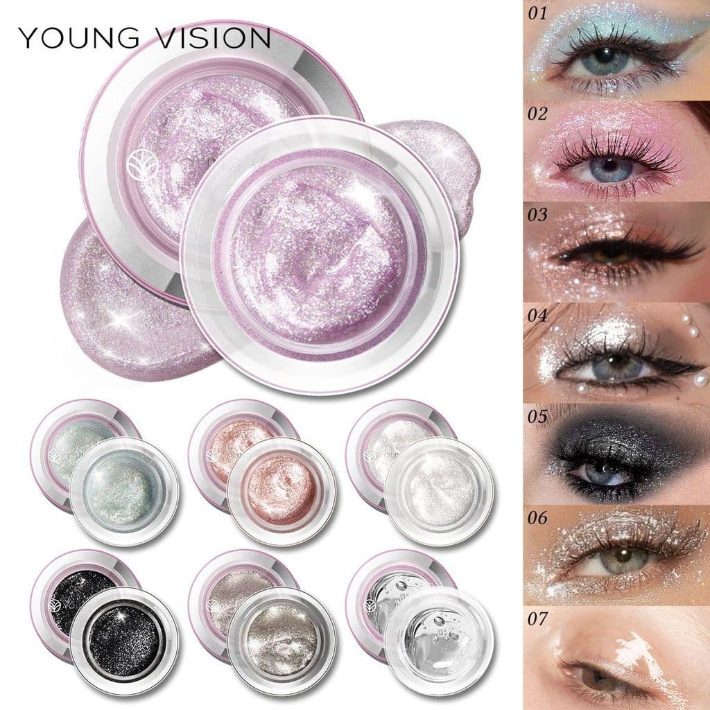 Sombra para os olhos/monocromático/sombra polarizada estroboscópica/Gel perolado brilho/seda deitado/atmosfera/maquiagem