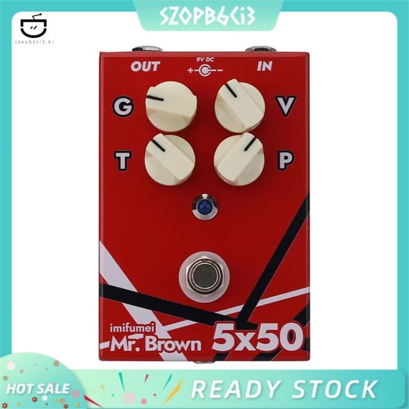 [szopb6ci3 . br] Mr Para Brown 5X50 Alto Ganho 5150 Substituição Do Pedal De Efeitos De Distorção De Guitarra Elétrica S