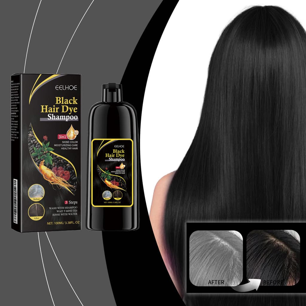 Shampoo Escurecimento Capilar Com Extrato He Shou Wu-Hidratação Profunda , Reparador 100ml