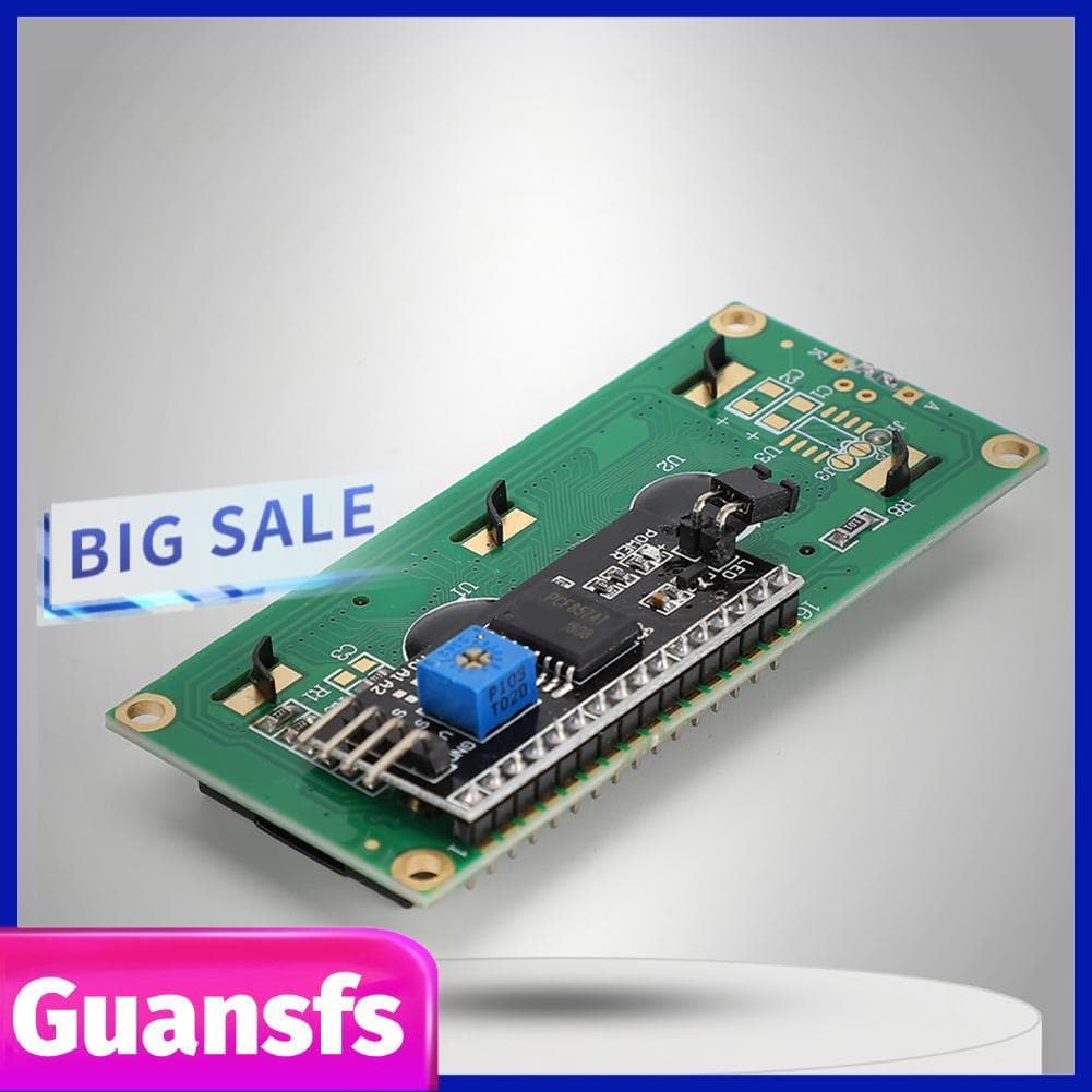 guansfs.br Módulo de exibição LCD tela 1602 com placa adaptadora interface IIC I2C para projeto DIY Maker